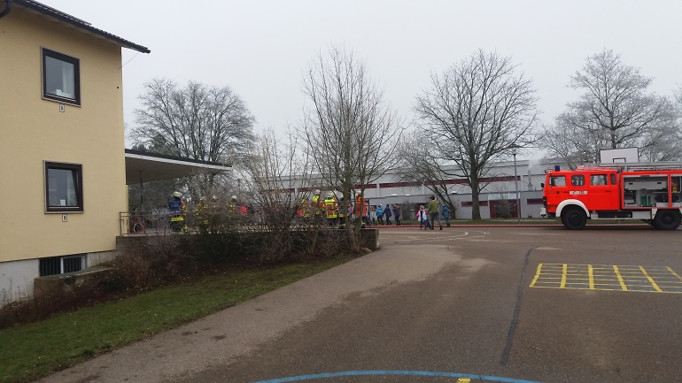 Rauchentwicklung an Schule (© Feuerwehr Aalen)