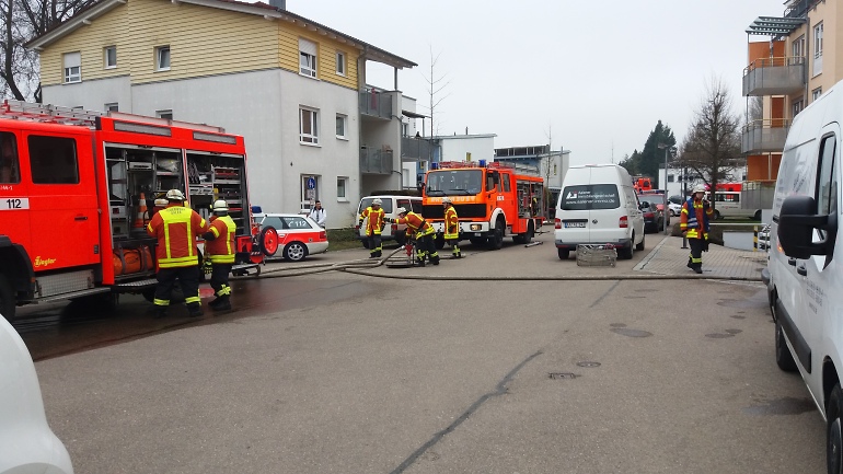 Küchenbrand Ganzhornweg (© Feuerwehr Aalen)