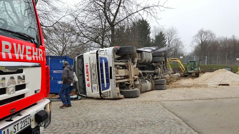Lage beim Eintreffen (© Feuerwehr Aalen)