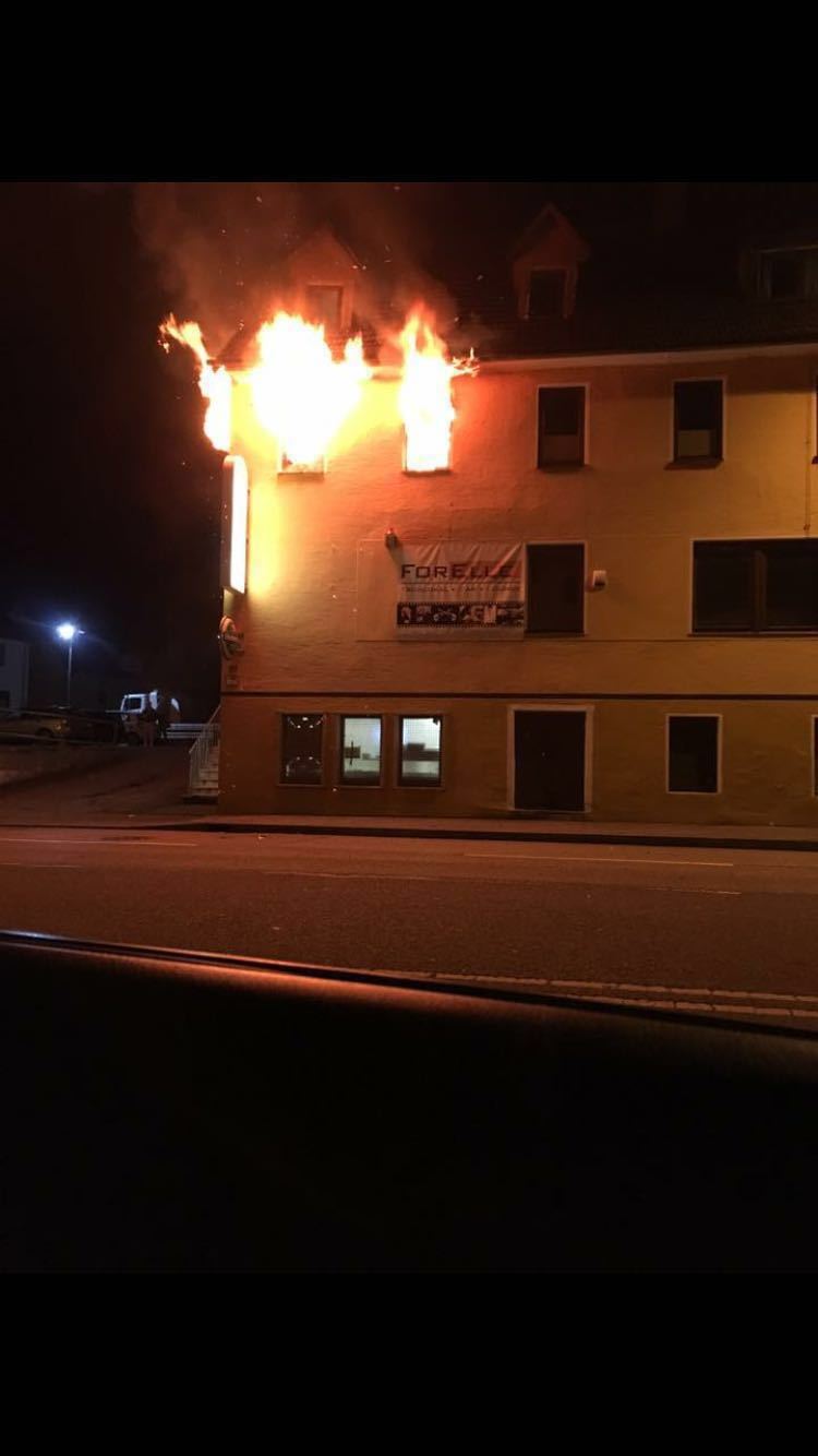 Brand Stuttgarter Straße (© Feuerwehr Aalen)